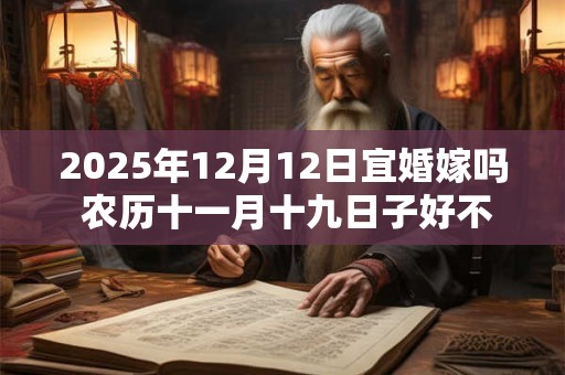 2025年12月12日宜婚嫁吗 农历十一月十九日子好不好