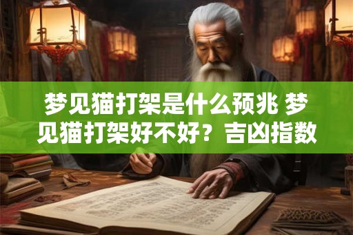 梦见猫打架是什么预兆 梦见猫打架好不好？吉凶指数：95