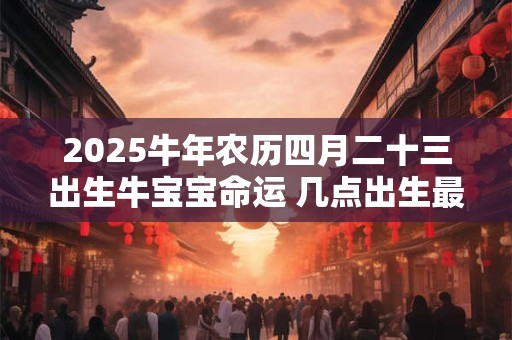 2025牛年农历四月二十三出生牛宝宝命运 几点出生最好