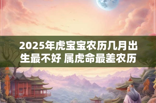 2025年虎宝宝农历几月出生最不好 属虎命最差农历月份