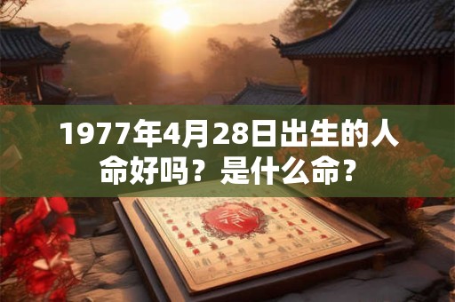 1977年4月28日出生的人命好吗？是什么命？