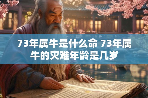 73年属牛是什么命 73年属牛的灾难年龄是几岁