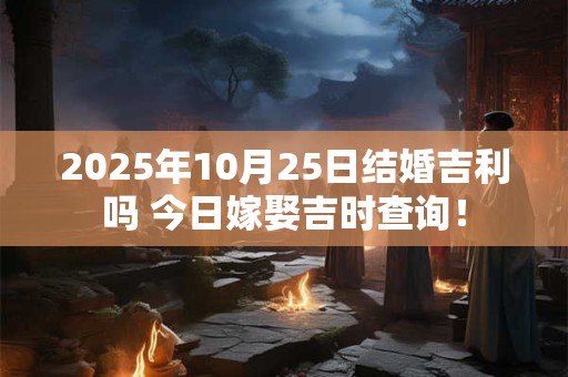 2025年10月25日结婚吉利吗 今日嫁娶吉时查询! 2025年10月25日结婚吉利吗 今日嫁娶吉时查询!