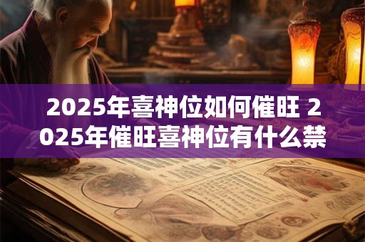 2025年喜神位如何催旺 2025年催旺喜神位有什么禁忌