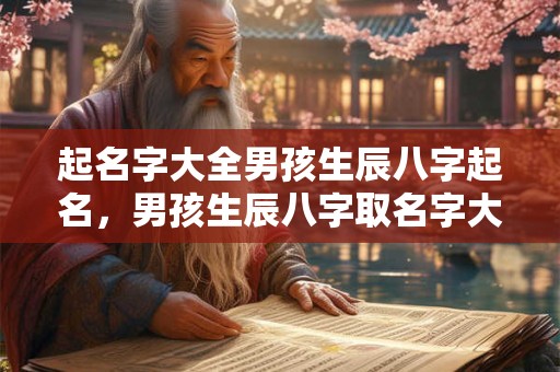 起名字大全男孩生辰八字起名，男孩生辰八字取名字大全