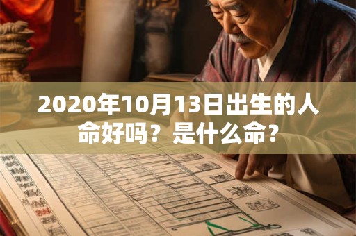 详细阅读:2020年10月13日出生的人命好吗?是什么命? 2020年10月13日出生的人命好吗?是什么命?