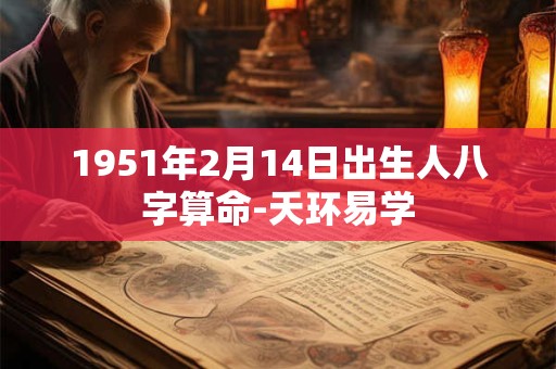 1951年2月14日出生人八字算命-天环易学