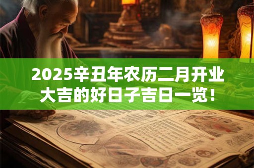 2026辛丑年农历二月开业大吉的好日子吉日一览！