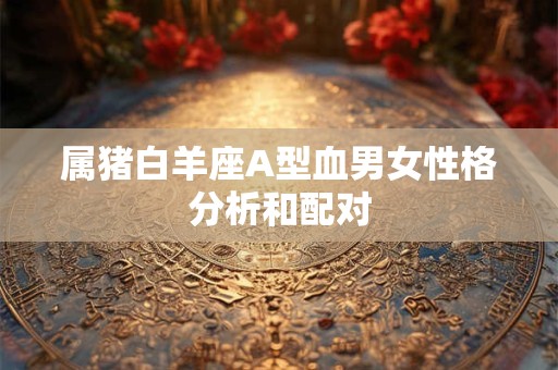 属猪白羊座A型血男女性格分析和配对
