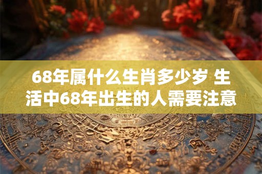 68年属什么生肖多少岁 生活中68年出生的人需要注意的事项