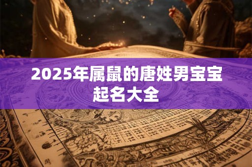 2026年属鼠的唐姓男宝宝起名大全 2026年属鼠的唐姓男宝宝起名大全