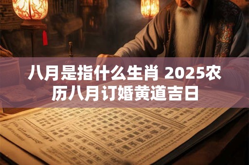 八月是指什么生肖 2025农历八月订婚黄道吉日