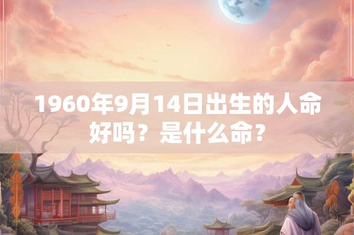 1960年9月14日出生的人命好吗？是什么命？