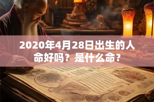 2020年4月28日出生的人命好吗？是什么命？