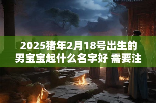 详细阅读:2025猪年2月18号出生的男宝宝起什么名字好 需要注意什么 2025猪年2月18号出生的男宝宝起什么名字好 需要注意什么