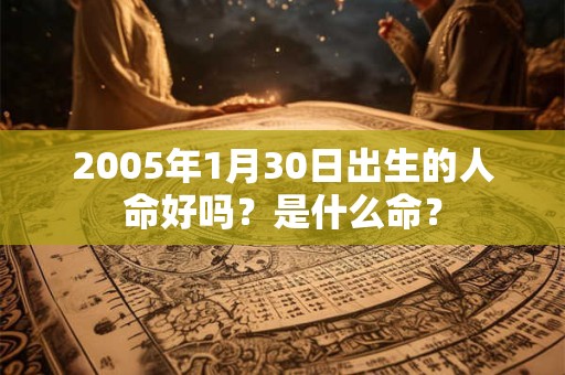 2005年1月30日出生的人命好吗？是什么命？