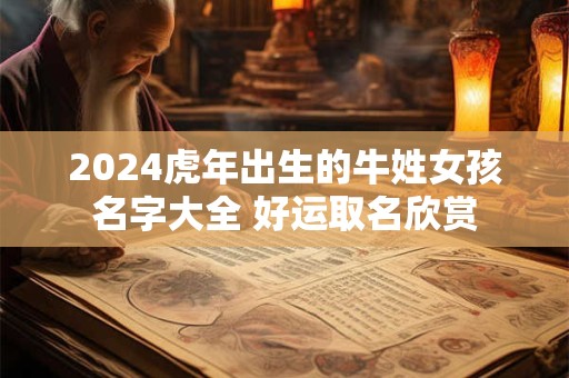 2024虎年出生的牛姓女孩名字大全 好运取名欣赏