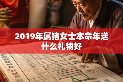 2019年属猪女士本命年送什么礼物好