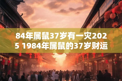 84年属鼠37岁有一灾2025 1984年属鼠的37岁财运好吗