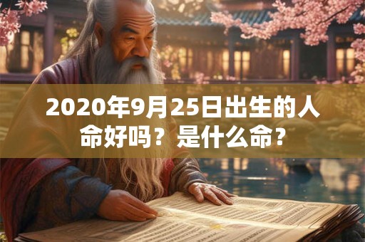 2020年9月25日出生的人命好吗？是什么命？