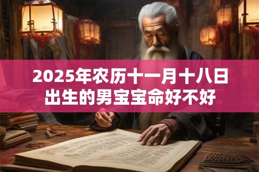 2025年农历十一月十八日出生的男宝宝命好不好