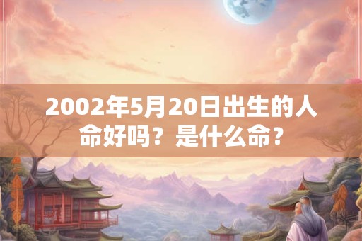2002年5月20日出生的人命好吗？是什么命？