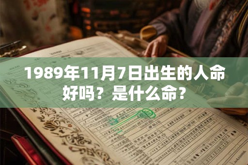 1989年11月7日出生的人命好吗？是什么命？