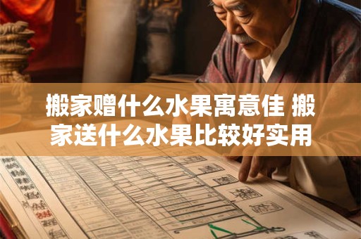 搬家赠什么水果寓意佳 搬家送什么水果比较好实用