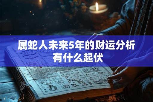 属蛇人未来5年的财运分析 有什么起伏
