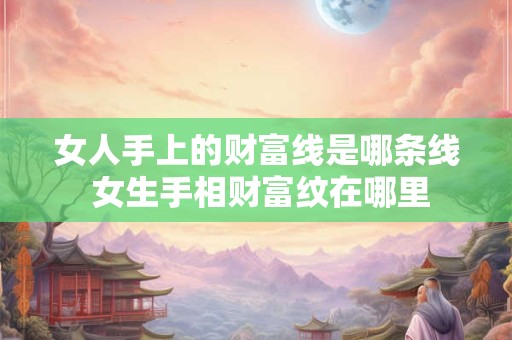 女人手上的财富线是哪条线 女生手相财富纹在哪里