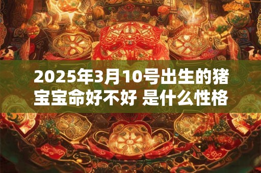 2025年3月10号出生的猪宝宝命好不好 是什么性格