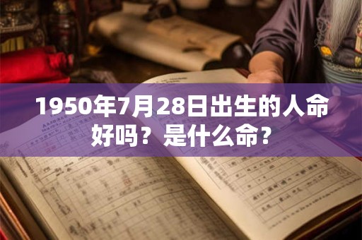1950年7月28日出生的人命好吗？是什么命？