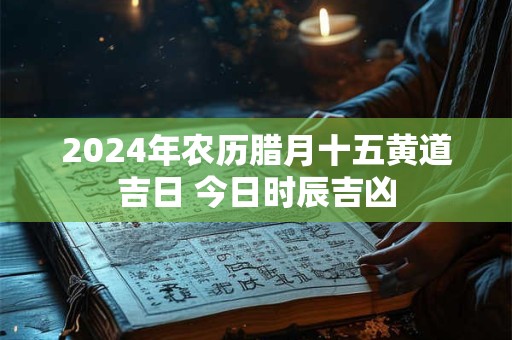 2024年农历腊月十五黄道吉日 今日时辰吉凶