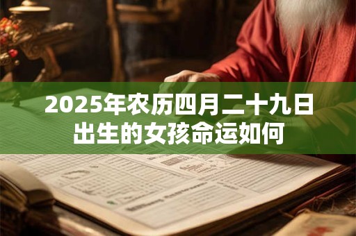 2025年农历四月二十九日出生的女孩命运如何