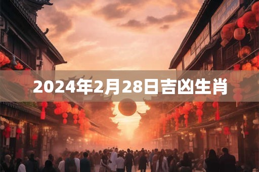 2024年2月28日吉凶生肖