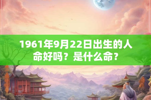 1961年9月22日出生的人命好吗？是什么命？