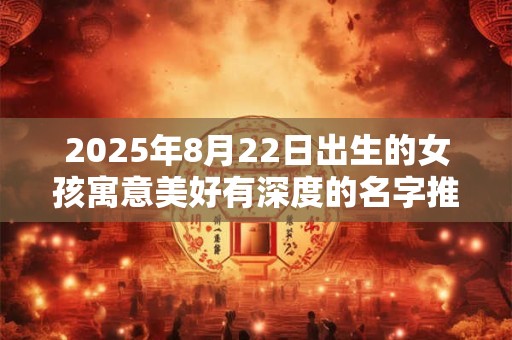 2025年8月22日出生的女孩寓意美好有深度的名字推荐