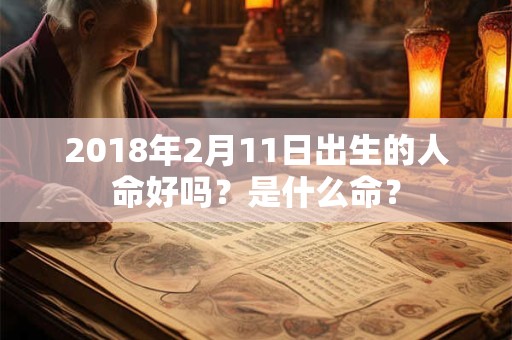 2018年2月11日出生的人命好吗？是什么命？