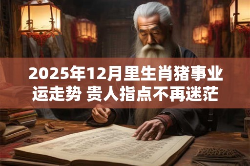 2025年12月里生肖猪事业运走势 贵人指点不再迷茫