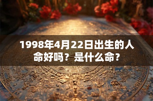 1998年4月22日出生的人命好吗？是什么命？