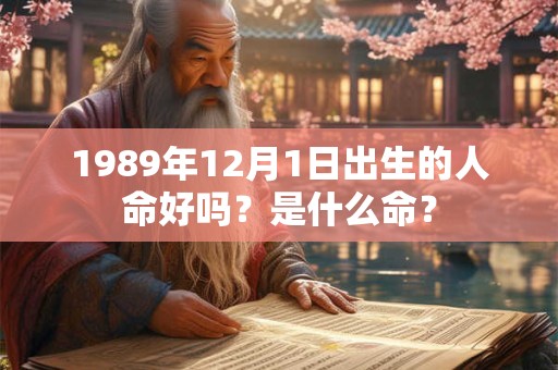 1989年12月1日出生的人命好吗？是什么命？