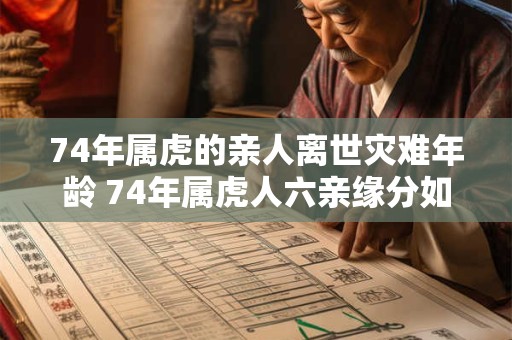 74年属虎的亲人离世灾难年龄 74年属虎人六亲缘分如何