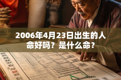 2006年4月23日出生的人命好吗？是什么命？
