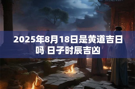 2025年8月18日是黄道吉日吗 日子时辰吉凶