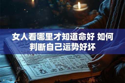 女人看哪里才知道命好 如何判断自己运势好坏