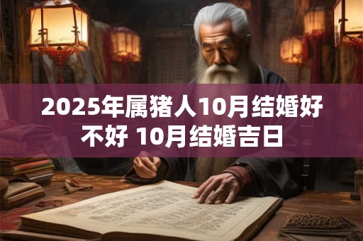 2025年属猪人10月结婚好不好 10月结婚吉日