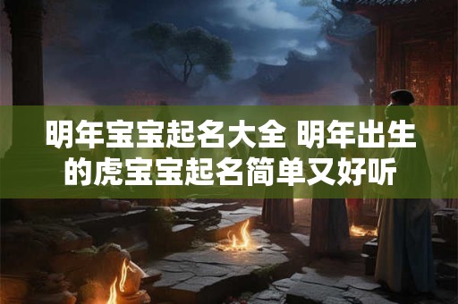 明年宝宝起名大全 明年出生的虎宝宝起名简单又好听