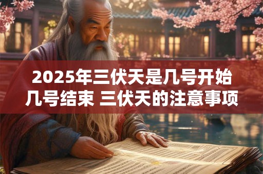 2025年三伏天是几号开始几号结束 三伏天的注意事项