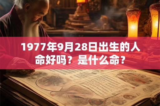 1977年9月28日出生的人命好吗？是什么命？