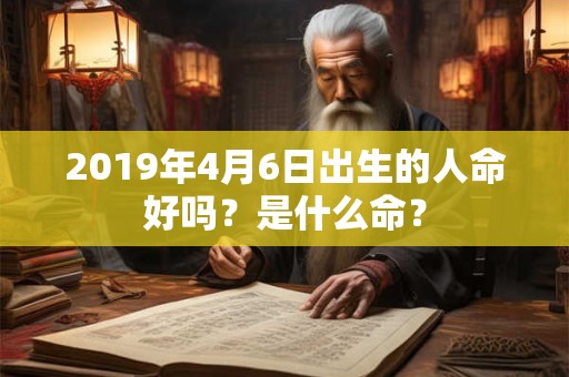2019年4月6日出生的人命好吗？是什么命？